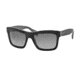 PRADA LOGO PR25QS Single Vision Prescription Sunglasses PR25QS-TKG3M1-56 - Lens Diameter 56 mm, Frame Color Matte Grey/matte Opal Grey