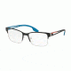Prada PS55IV Eyeglass Frames YTI1O1-55 - Matte Black/Matte Silver Frame