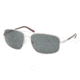Prada Sunglasses PR52MS 1BC1A1-6015 - Silver Frame, Gray Lenses, 60mm Lens Diameter