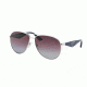 Prada TRIANGLE PR53QS Single Vision Prescription Sunglasses PR53QS-1BC2A0-60 - Lens Diameter 60 mm, Frame Color Silver