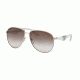 Prada TRIANGLE PR53QS Single Vision Prescription Sunglasses PR53QS-ZVN0A6-60 - Lens Diameter 60 mm, Frame Color Pale Gold