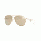 Prada TRIANGLE PR53QS Single Vision Prescription Sunglasses PR53QS-ZVN1C0-60 - Lens Diameter 60 mm, Frame Color Pale Gold