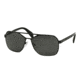 Prada TYPE PR54RS Sunglasses 7AX1A1-60 - Black Frame, Grey Lenses
