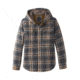 prAna Bolster Long Sleeve Hooded Flannel - Men's, Coal, 3XL, M23181371-COAL-XXXL