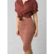 prAna Foundation Skirt - Womens, Vino Heather Stripe, Medium, W31202122-VIHS-M