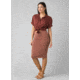 prAna Foundation Skirt - Womens, Vino Heather Stripe, Medium, W31202122-VIHS-M