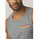 Prana Garrity Tank Mens, Gravel Heather, Small, M11181404-GRHT-S
