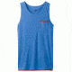 prAna Garrity Tank Mens, Island Blue Heather, Small, M11181404-IBHT-S