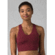prAna Momento Crop Top - Womens, Maroon/Nautical, Large, 1963231-601-L