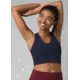 prAna Momento Crop Top - Womens, Maroon/Nautical, Large, 1963231-601-L
