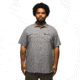 prAna Lost Sol Short Sleeve Shirt Standard Fit - Mens, Heather Grey, XXL, 1972351-020-ST-XXL