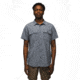 prAna Lost Sol Short Sleeve Shirt Standard Fit - Mens, Nautical Heather, S, 1972351-400-ST-S
