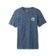 prAna Transition Short Sleeve Mens, Denim Heather, Small, M11180470-DEHT-S
