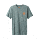 prAna Transition Short Sleeve Mens, Starling Green Heather, Medium, M11180470-SRHT-M