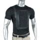Premier Body Armor Everyday Armor T-Shirt w/ Two Level IIIA Armor Panels, 7.75x12.75 inch, Black, Extra Large, EAT-BLACK-XL-SP-9099