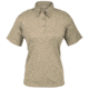 I.C.E. Performance Short Sleeve Polo, Womens, Silver Tan, Extra Small