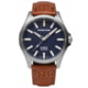 ProTek 3100 Titainum USMC Field Watch, 40mm Case Diameter, Dark Tan Strap, Dark Blue, One Size, 3103