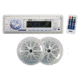 Pyle Marine Mechless AM/FM radio USB/SD reader, White, PLMRKT33WT