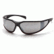 Pyramex Exeter Safety Glasses - Silver Mirror Anti-Fog Lens, Matte Black-Red Frame SBR5170DT