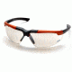 Pyramex Reatta Safety Glasses - Indoor/Outdoor Mirror Lens, Orange-Charcoal Frame SOC4880D
