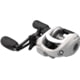 Quantum Accurist Baitcast Reel, SZ 100 Reel, RH Retrieve, Oversized Non-Slip Handle Knobs and Continuous Anti-Reverse Clutch, 1-PC Aluminum Frame, 7.0-1 Ratio, White, AT100HPTA.BX2