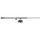Quantum Benchmark Spinning Reel and Rod Combo, 8ft, 2-PC, Med-Heavy, Moderate-Fast Rod, Graphite Composite Blank, SZ 5000 Reel, 5+1 Bearings, 5.6-1 Ratio, Silver/Blue, BK5000802MH1225.P2