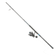 Quantum Benchmark Spinning Reel and Rod Combo, 8ft, 2-PC, Med-Heavy, Moderate-Fast Rod, Graphite Composite Blank, SZ 5000 Reel, 5+1 Bearings, 5.6-1 Ratio, Silver/Blue, BK5000802MH1225.P2