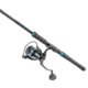 Quantum Benchmark Spinning Reel and Rod Combo, 7ft, 1-PC, Medium, Fast Rod, Graphite Composite Blank, SZ 5000 Reel, 5+1 Bearings, 5.6-1 Ratio, Silver/Blue, BK5000701M1220.P2