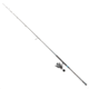 Quantum Benchmark Spinning Reel and Rod Combo, 9ft, 2-PC, Med-Heavy, Moderate-Fast Rod, Graphite Composite Blank, SZ 6000 Reel, 5+1 Bearings, 5.6-1 Ratio, Silver/Blue, BK6000902MH1530.P2