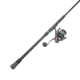 Quantum Benchmark Spinning Reel and Rod Combo, 9ft, 2-PC, Med-Heavy, Moderate-Fast Rod, Graphite Composite Blank, SZ 6000 Reel, 5+1 Bearings, 5.6-1 Ratio, Silver/Blue, BK6000902MH1530.P2