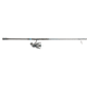 Quantum Benchmark Spinning Reel and Rod Combo, 9ft, 2-PC, Med-Heavy, Moderate-Fast Rod, Graphite Composite Blank, SZ 6000 Reel, 5+1 Bearings, 5.6-1 Ratio, Silver/Blue, BK6000902MH1530.P2