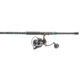 Quantum Benchmark Spinning Reel and Rod Combo, 9ft, 2-PC, Med-Heavy, Moderate-Fast Rod, Graphite Composite Blank, SZ 6000 Reel, 5+1 Bearings, 5.6-1 Ratio, Silver/Blue, BK6000902MH1530.P2
