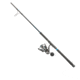 Quantum Benchmark Spinning Reel and Rod Combo, 9ft, 2-PC, Med-Heavy, Moderate-Fast Rod, Graphite Composite Blank, SZ 6000 Reel, 5+1 Bearings, 5.6-1 Ratio, Silver/Blue, BK6000902MH1530.P2
