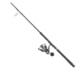 Quantum Benchmark Spinning Reel and Rod Combo, 9ft, 2-PC, Med-Heavy, Moderate-Fast Rod, Graphite Composite Blank, SZ 6000 Reel, 5+1 Bearings, 5.6-1 Ratio, Silver/Blue, BK6000902MH1530.P2