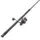 Quantum Benchmark Spinning Reel and Rod Combo, 7ft, 1-PC, Med-Heavy, Moderate-Fast Rod, Graphite Composite Blank, SZ 6000 Reel, 5+1 Bearings, 5.6-1 Ratio, Silver/Blue, BK6000701MH1225.P2