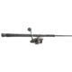 Quantum Benchmark Spinning Reel and Rod Combo, 7ft, 1-PC, Med-Heavy, Moderate-Fast Rod, Graphite Composite Blank, SZ 6000 Reel, 5+1 Bearings, 5.6-1 Ratio, Silver/Blue, BK6000701MH1225.P2