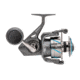 Quantum Benchmark Spinning Reel and Rod Combo, 7ft, 1-PC, Med-Heavy, Moderate-Fast Rod, Graphite Composite Blank, SZ 6000 Reel, 5+1 Bearings, 5.6-1 Ratio, Silver/Blue, BK6000701MH1225.P2