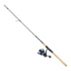 Quantum Merit Spinning Rod and Reel Combo, 7ft, Medium Light, 8-15lb, 2 Pieces, Gray/Black, 3000, MT3000702ML815.P2