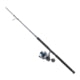 Quantum Merit Spinning Rod and Reel Combo, 6ft 4in, Heavy, 50-100lb, 1 Pieces, Gray/Black, 6000, MT6000641H50100.P2