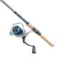 Quantum Strive Spinning Reel and Rod Combo, 7ft, 1-PC, Medium-Light, Fast Rod, Graphite Composite Blank, SZ 3000 Reel, 4+1 Bearings, 6.2-1 Ratio, Silver/Blue, SV3000701ML815.P2