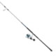 Quantum Strive Spinning Reel and Rod Combo, 8ft, 2-PC, Medium-Heavy, Moderate-Fast Rod, Graphite Composite Blank, SZ 5000 Reel, 4+1 Bearings, 5.6-1 Ratio, Silver/Blue, SV5000802MH1225.P2