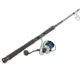 Quantum Strive Spinning Reel and Rod Combo, 7ft, 1-PC, Medium-Heavy, Moderate-Fast Rod, Graphite Composite Blank, SZ 6000 Reel, 4+1 Bearings, 5.6-1 Ratio, Silver/Blue, SV6000701MH1225.P2