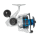 Quantum Strive Spinning Reel and Rod Combo, 7ft, 1-PC, Medium-Heavy, Moderate-Fast Rod, Graphite Composite Blank, SZ 6000 Reel, 4+1 Bearings, 5.6-1 Ratio, Silver/Blue, SV6000701MH1225.P2