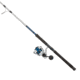 Quantum Strive Spinning Reel and Rod Combo, 7ft, 1-PC, Medium-Heavy, Moderate-Fast Rod, Graphite Composite Blank, SZ 6000 Reel, 4+1 Bearings, 5.6-1 Ratio, Silver/Blue, SV6000701MH1225.P2