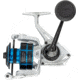 Quantum Strive Spinning Reel, SZ 5000 Reel, 4+1 Bearings, 5.6-1 Ratio, Rigid Aluminum Frame, Graphite Rotor, Sealed Design, CFX200 Carbon Fiber Xtreme Drag, Silver/Blue, SV5000.B2