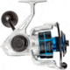 Quantum Strive Spinning Reel, SZ 5000 Reel, 4+1 Bearings, 5.6-1 Ratio, Rigid Aluminum Frame, Graphite Rotor, Sealed Design, CFX200 Carbon Fiber Xtreme Drag, Silver/Blue, SV5000.B2