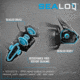 Quantum Strive Spinning Reel, SZ 5000 Reel, 4+1 Bearings, 5.6-1 Ratio, Rigid Aluminum Frame, Graphite Rotor, Sealed Design, CFX200 Carbon Fiber Xtreme Drag, Silver/Blue, SV5000.B2