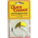 Quick Change Quick Death- 1 1/2inin Wing Rig- SZ 2 Quick Death Hook- 66in 14# test -Gold Shiner, QW22