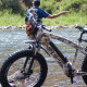 QuietKat Apex 1000W Electric Bike, w/ Mid-Drive Motor, Chain Drive, 9 Speed, Air Suspension Fork, Hydraulic Disc Brakes, Camo, One Size Fits Most, 18QKM1000CCAH-CAM