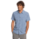 Quiksilver Waterman Tech Tides Short Sleeve UPF 30 Shirt - Mens, Blue Shadow Marl, Large, EQMWT03225-BKQH-L